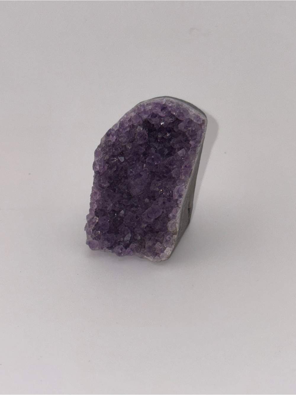 Natural Amethyst Crystal Geode - Purple Cluster